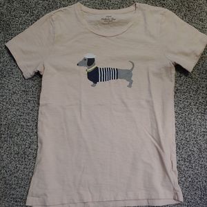 J.Crew Collector Tee Dachshund Small